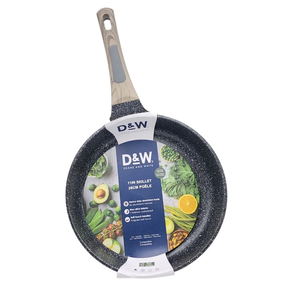 D&W Deane And White Cookware 11in‎ Frying Pan Skillet Nonstick Interior Charcoal